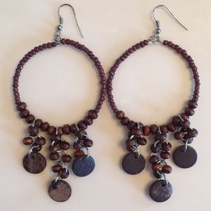 Beaded Hoop Earrings